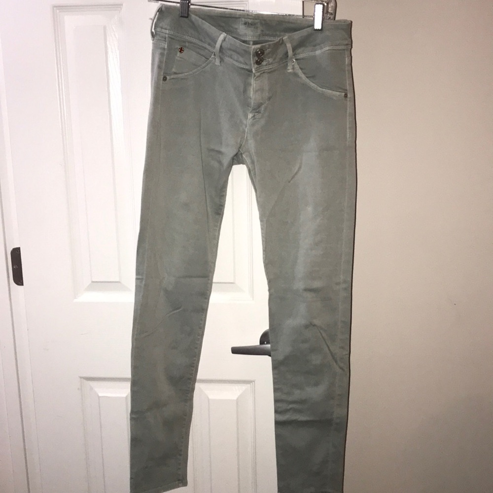 HUDSON Colin straight leg mint green JEANS!